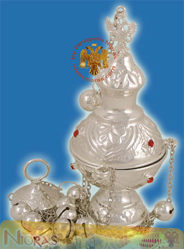 Russian Style A Church Censer Silver Plated